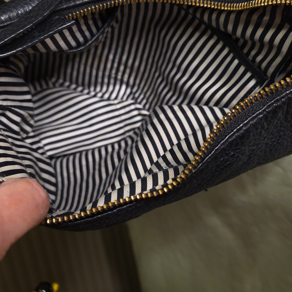 Kate Spade Black Pebbled Leather Slouch Hobo Satchel Shoulder Bag - Picture 6 of 7